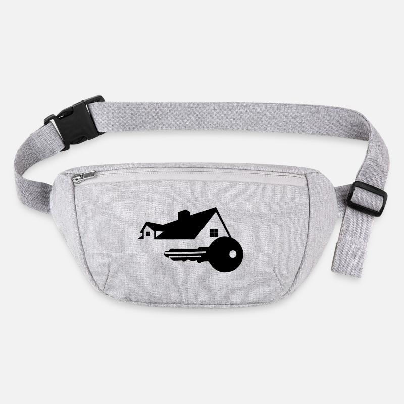 Clé avec clé de maison pour le logo acheté maison Sac banane recyclé Stanley/Stella