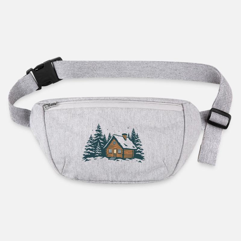 Refuge de la Forêt d’Hiver Sac banane recyclé Stanley/Stella