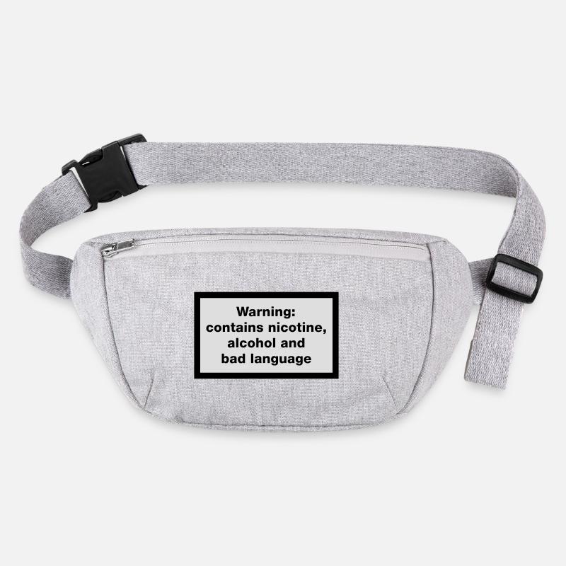 Warning: contains, nicotine, alcohol and bad Stanley/Stella recycled Hip Bag 