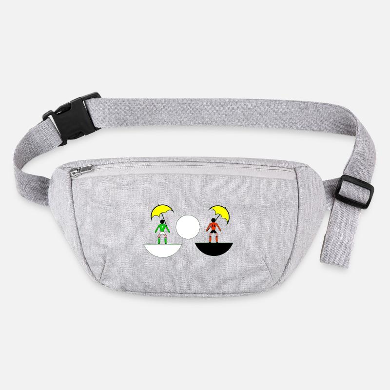 Neon-Regenschirm-Duell in geteilten Hälften Stanley/Stella recycelte Gürteltasche