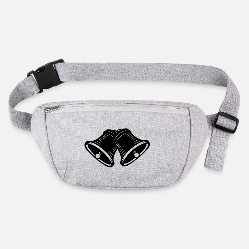 Shadow image church bells Stanley/Stella recycled Hip Bag 