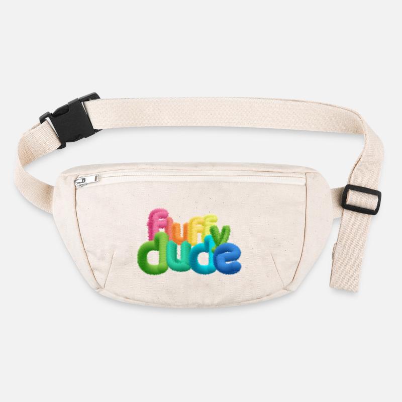 Fluffy Dude – Colorful 3D Typography with Plush C Stanley/Stella recycled Hip Bag 