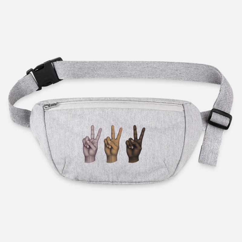 PEACE HANDS  ALL EQUALS  - peace & love Sac banane recyclé Stanley/Stella