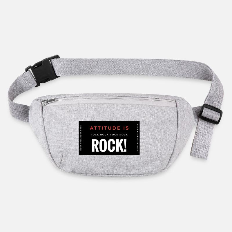 Hard Attitude Rock Affiche Description Sac banane recyclé Stanley/Stella