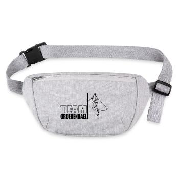 TEAM Groenendael Chien Chien Wilsigns - Sac banane recyclé Stanley/Stella - gris chiné - Devant