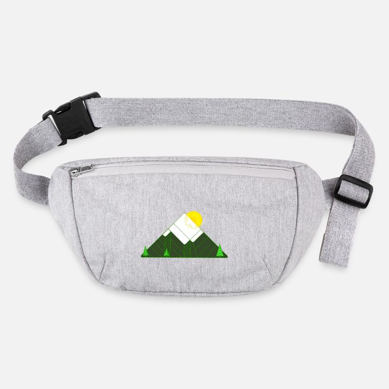 geometric mountain Stanley/Stella recycled Hip Bag 