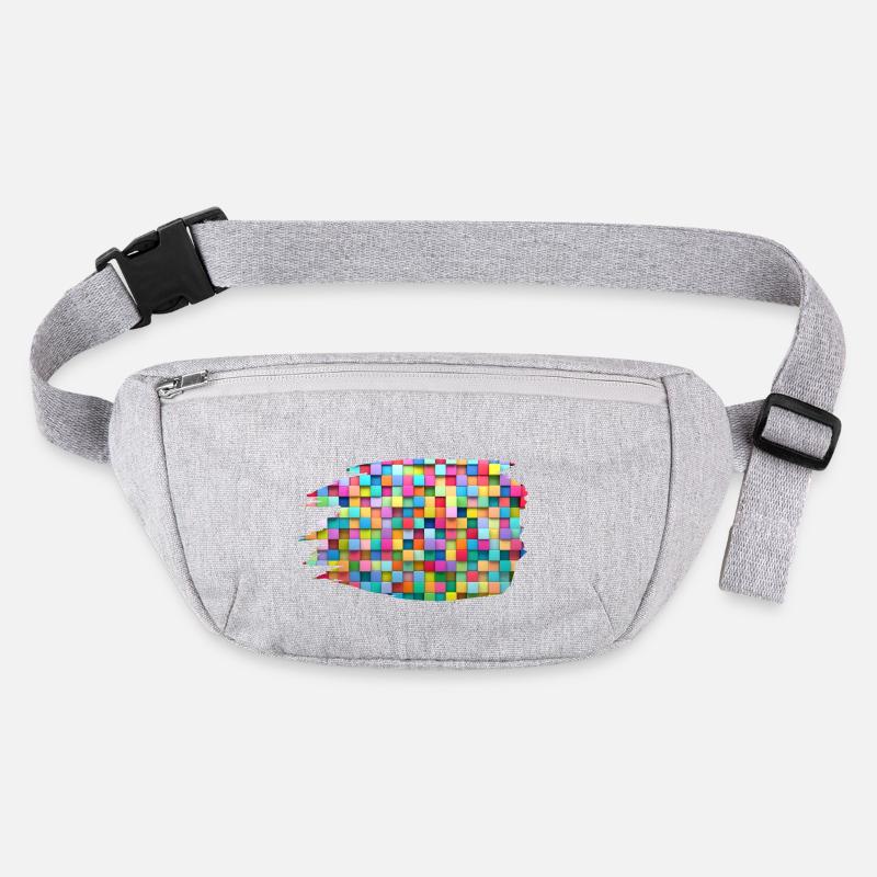 Bunte Blöcke Stanley/Stella recycelte Gürteltasche