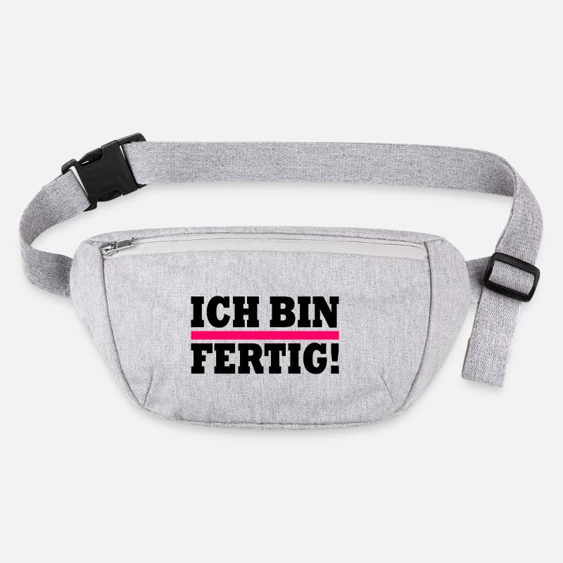 Ich bin fertig Stanley/Stella recycelte Gürteltasche