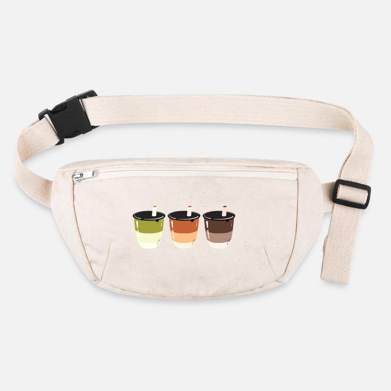 Bubble Tea- Getränk- Logo-Design Stanley/Stella recycelte Gürteltasche