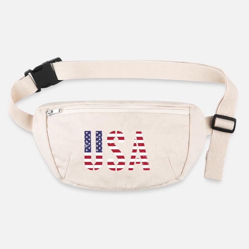 Les États-Unis aux couleurs du drapeau américain drapeau Sac banane recyclé Stanley/Stella
