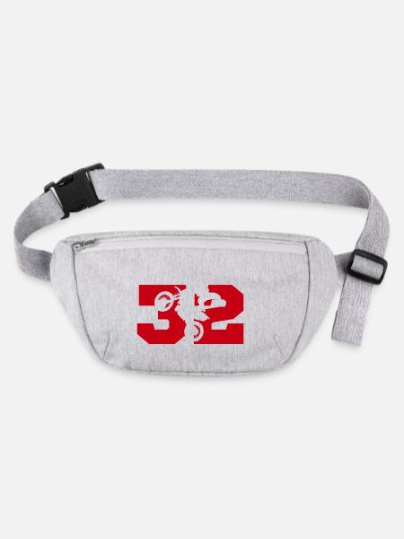 Moto 32 motard - Sac banane recyclé Stanley/Stella - gris chiné - Devant