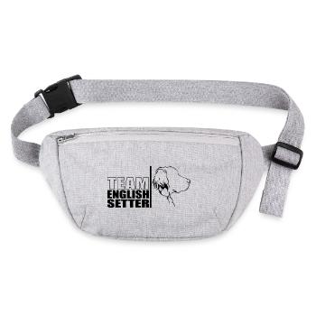 TEAM Chien Setter Anglais Chien Wilsigns - Sac banane recyclé Stanley/Stella - gris chiné - Devant