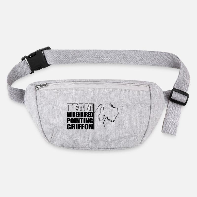 TEAM Wirehaired Pointing Griffon Hunde Wilsigns Stanley/Stella recycelte Gürteltasche