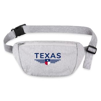 Texas Fan T-Shirt – Lone Star Style - Stanley/Stella recycelte Gürteltasche - Grau meliert - Vorne