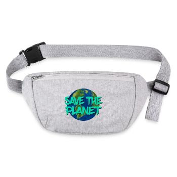 Save the planet - Stanley/Stella recycled Hip Bag  - heather grey - Front