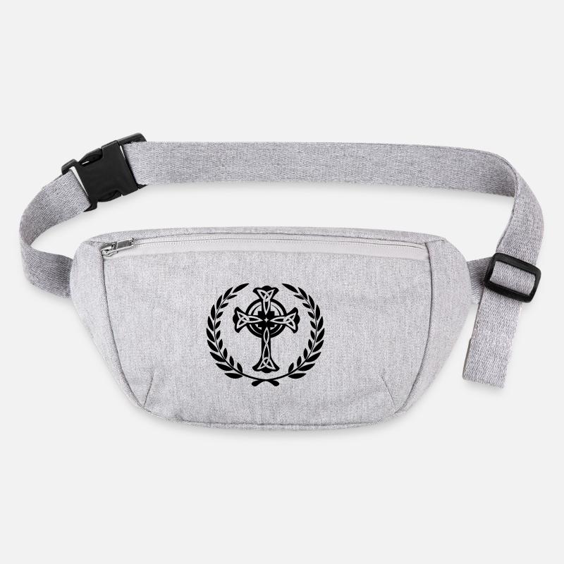 Croix celtique avec couronne de laurier Sac banane recyclé Stanley/Stella