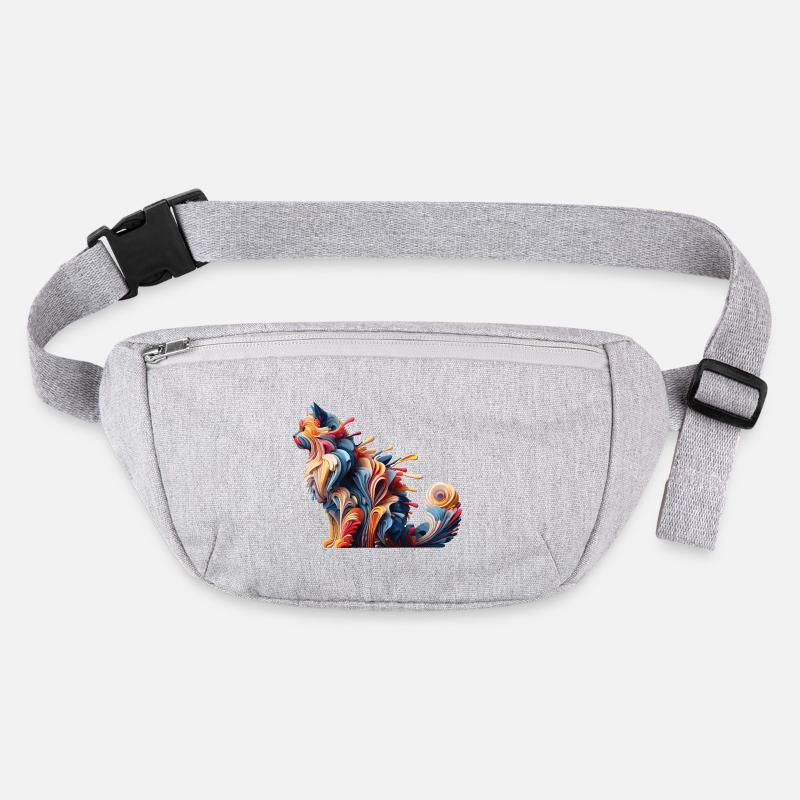 Chat abstrait coloré Sac banane recyclé Stanley/Stella