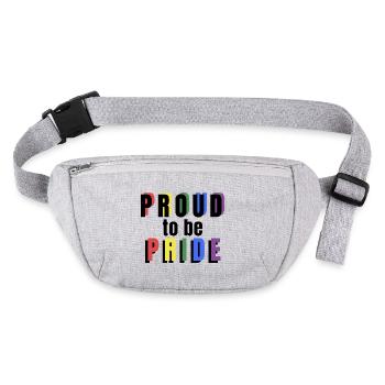 PRIDE PROUD to be Pride black - Stanley/Stella recycelte Gürteltasche - Grau meliert - Vorne
