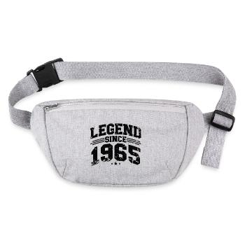 Légende depuis 1965 Cadeau d’anniversaire vintage - Sac banane recyclé Stanley/Stella - gris chiné - Devant