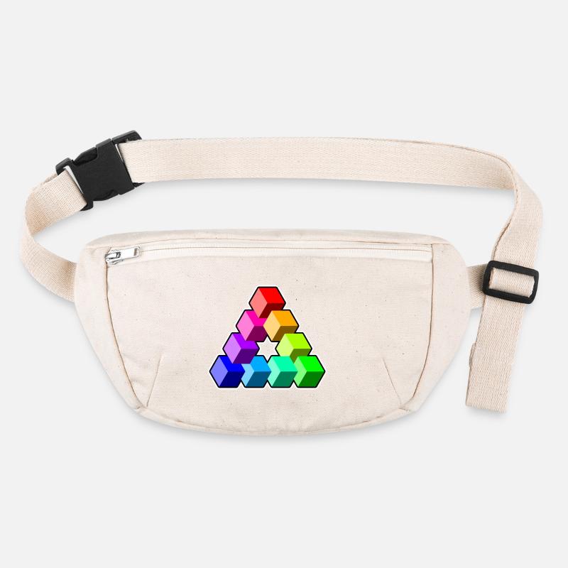 Triangle Colored Cubes Stanley/Stella recycled Hip Bag 