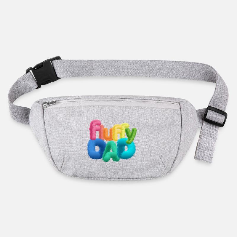Fluffy Dad – Colorful, Fluffy Typography Stanley/Stella recycled Hip Bag 