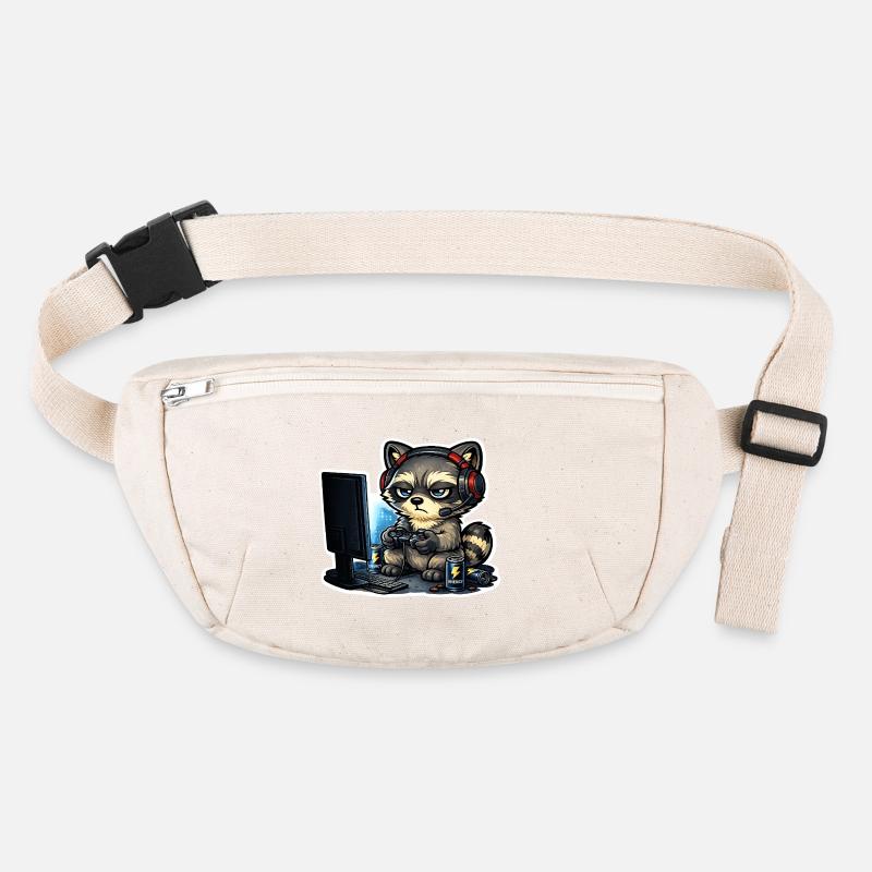 Raton laveur de jeu – Raton laveur gamer avec manette Sac banane recyclé Stanley/Stella
