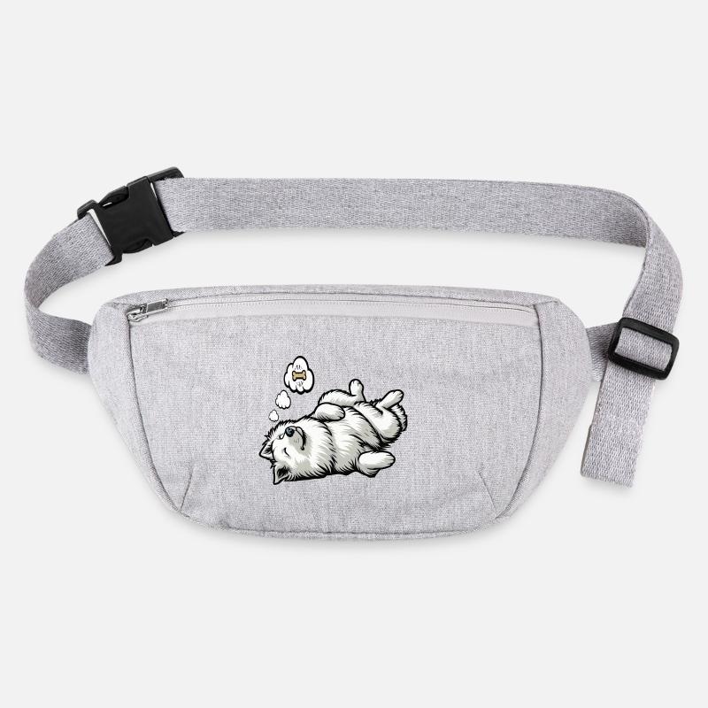 Weißer Schäferhund Schäferhund Schäferhunde Stanley/Stella recycelte Gürteltasche