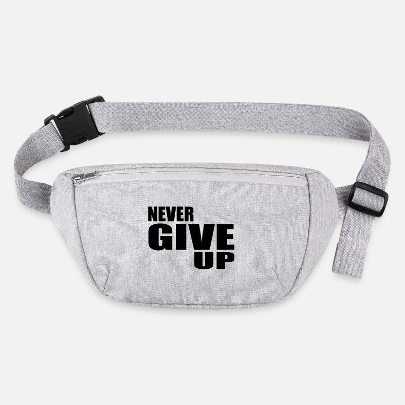 Never give up Stanley/Stella recycelte Gürteltasche