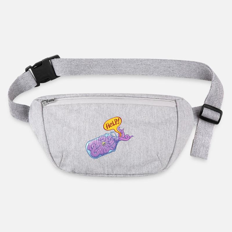 Pieuvre dans bouteille plastique demande d'aide Sac banane recyclé Stanley/Stella