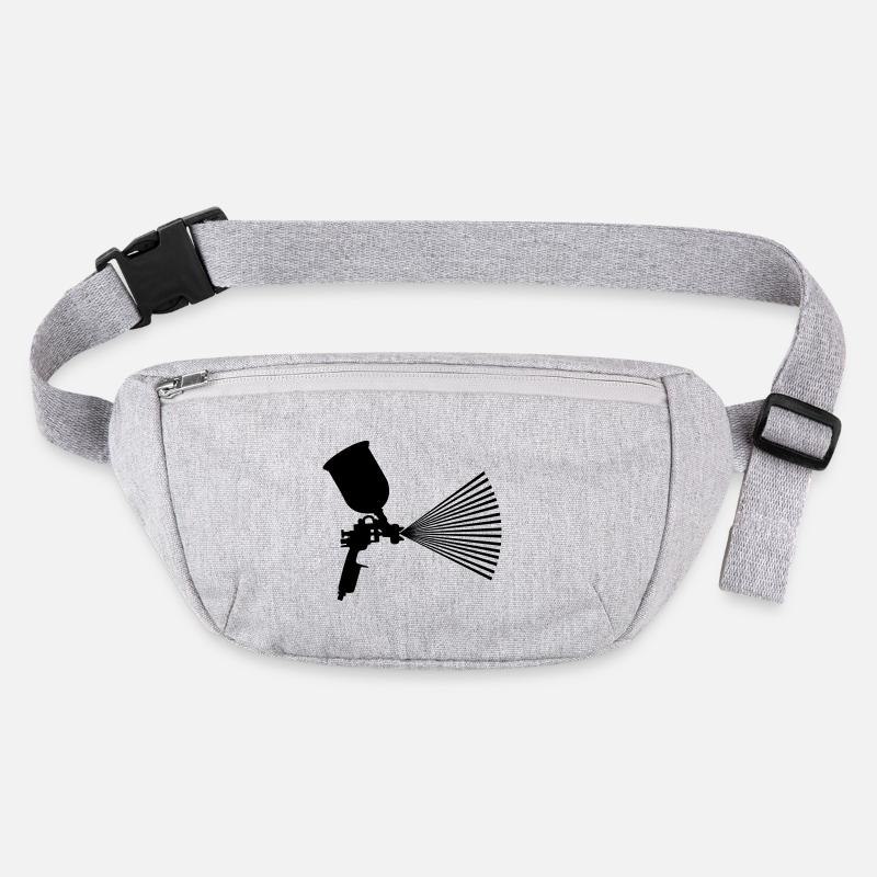 Spray paint with jet Stanley/Stella recycled Hip Bag 