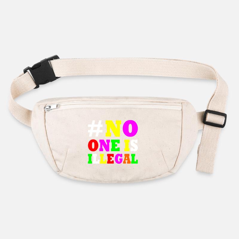 No one is illegal Stanley/Stella recycled Hip Bag 