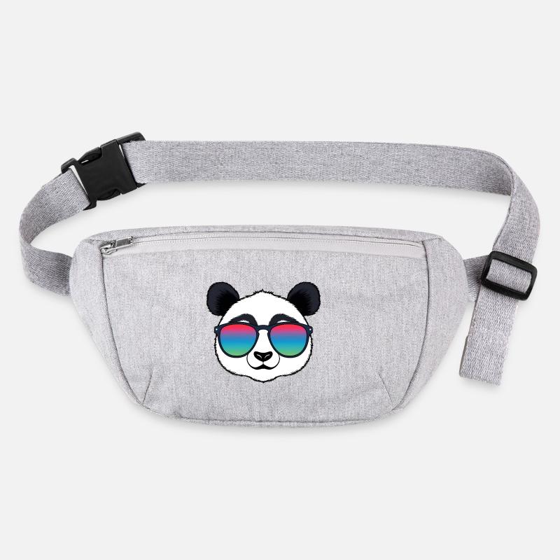 Panda Regenbogen-Sonnenbrille Stanley/Stella recycelte Gürteltasche