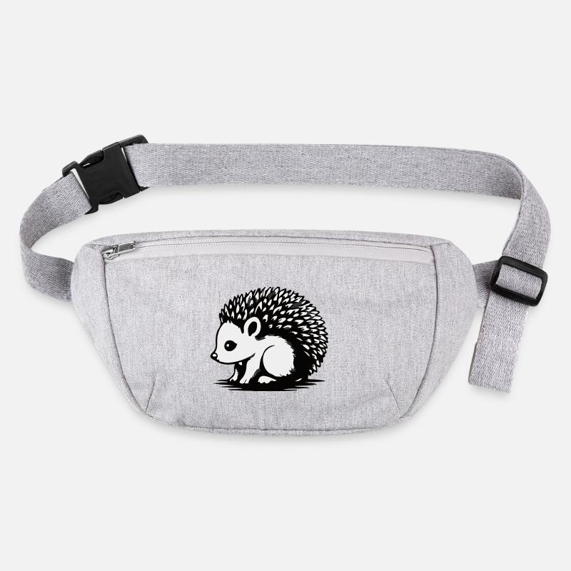 Monochrome Igel-Silhouette Stanley/Stella recycelte Gürteltasche