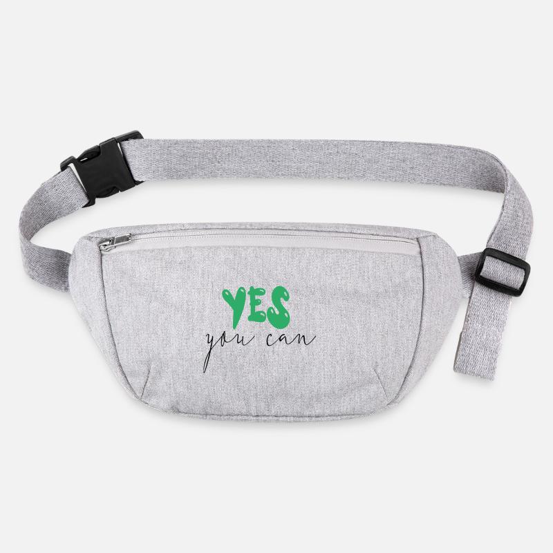 yes you can - Stanley/Stella recycelte Gürteltasche - Grau meliert