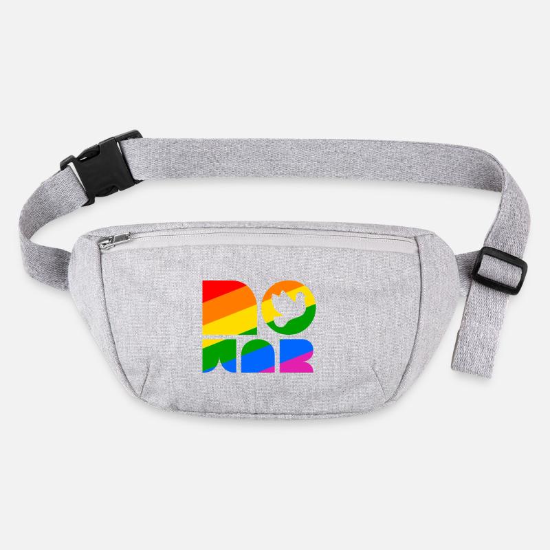 Gay Pride No War Friedenszeichen Stanley/Stella recycelte Gürteltasche