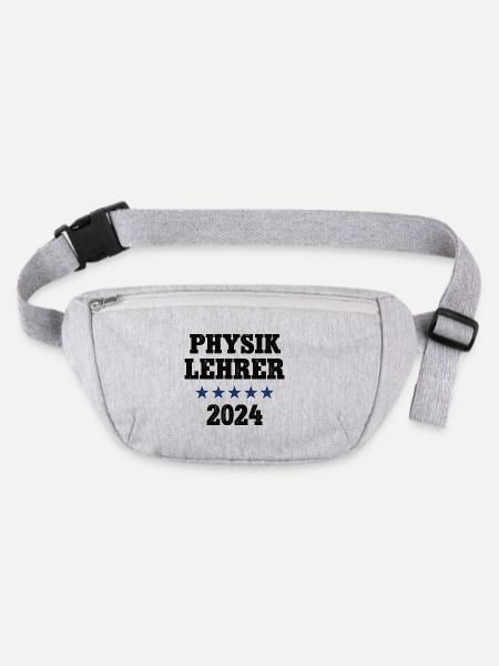 Physiklehrer 2024 Beruf Studium Lehramt Physik - Stanley/Stella recycelte Gürteltasche - Grau meliert - Vorne