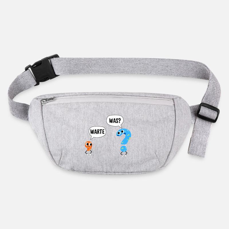Wait, what? - Wait, what? - Comic punctuation marks Stanley/Stella recycled Hip Bag 