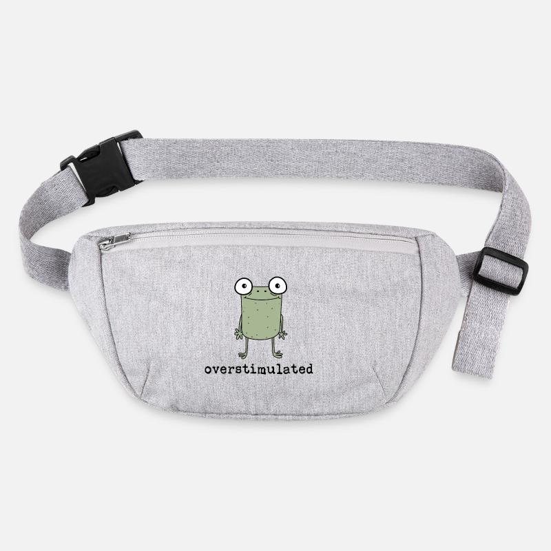 Overstimulated Frog - Gift Idea - Gift Stanley/Stella recycled Hip Bag 