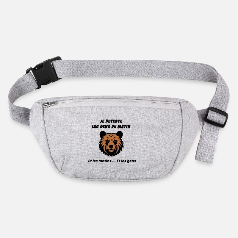 Tête d'ours en colère Sac banane recyclé Stanley/Stella