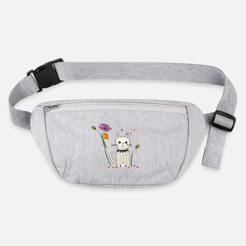Chat aux fleurs Sac banane recyclé Stanley/Stella