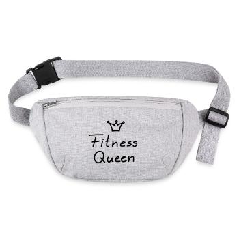iYpsilon Fitness Queen - Stanley/Stella recycelte Gürteltasche - Grau meliert - Vorne