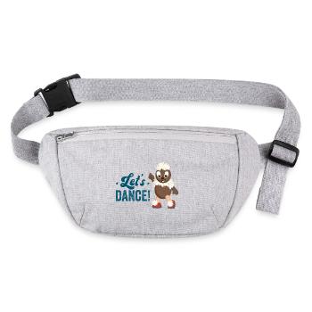 Pittiplatsch Let's dance - Stanley/Stella recycelte Gürteltasche - Grau meliert - Vorne