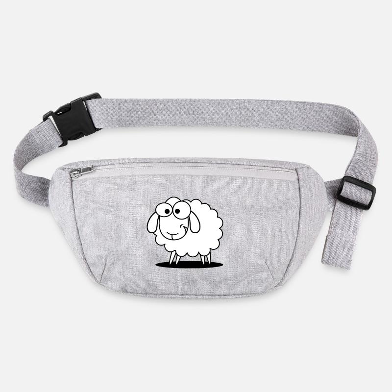 Lustiges Schaf mit süssem Blick Stanley/Stella recycelte Gürteltasche