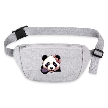 Panda - Stanley/Stella recycelte Gürteltasche - Grau meliert - Vorne