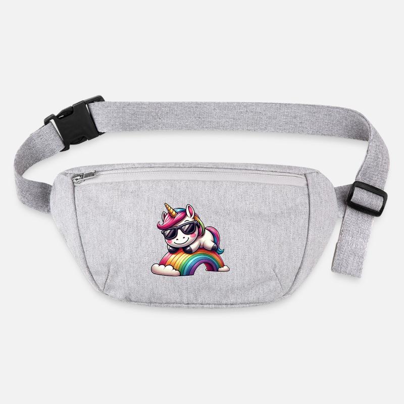 Cool Licorne Lunettes de soleil arc-en-ciel Nuages Sac banane recyclé Stanley/Stella