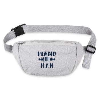 Piano Man Klavier Pianiste - Sac banane recyclé Stanley/Stella - gris chiné - Devant