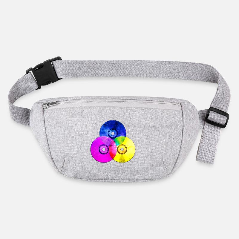 Bunte CDs (Dreieck) Stanley/Stella recycelte Gürteltasche