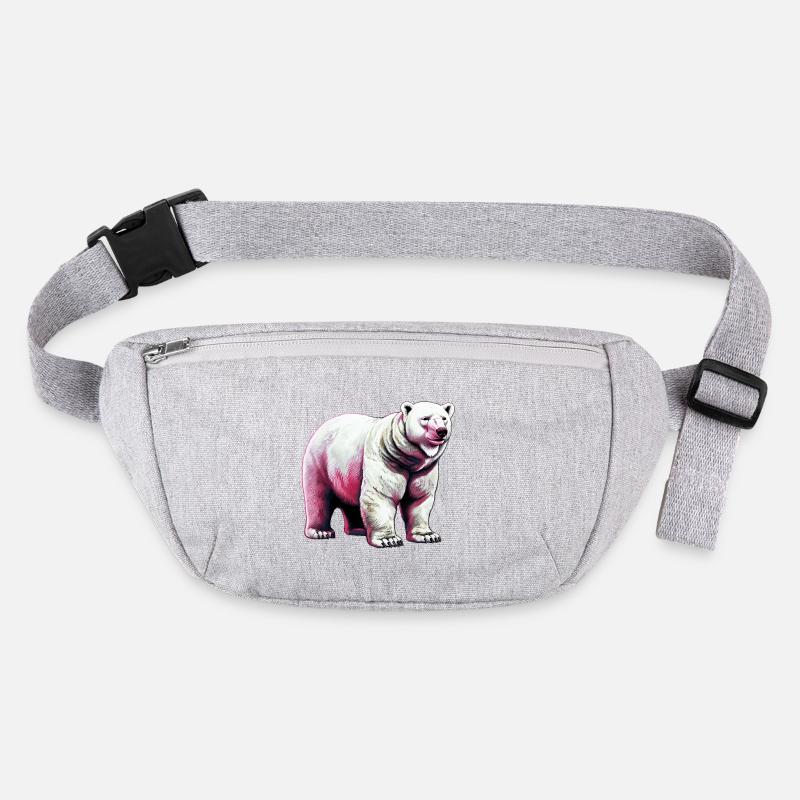 White polar bear Stanley/Stella recycled Hip Bag 