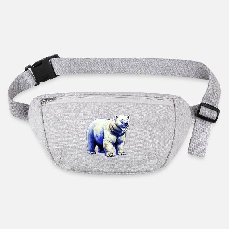 White polar bear Stanley/Stella recycled Hip Bag 