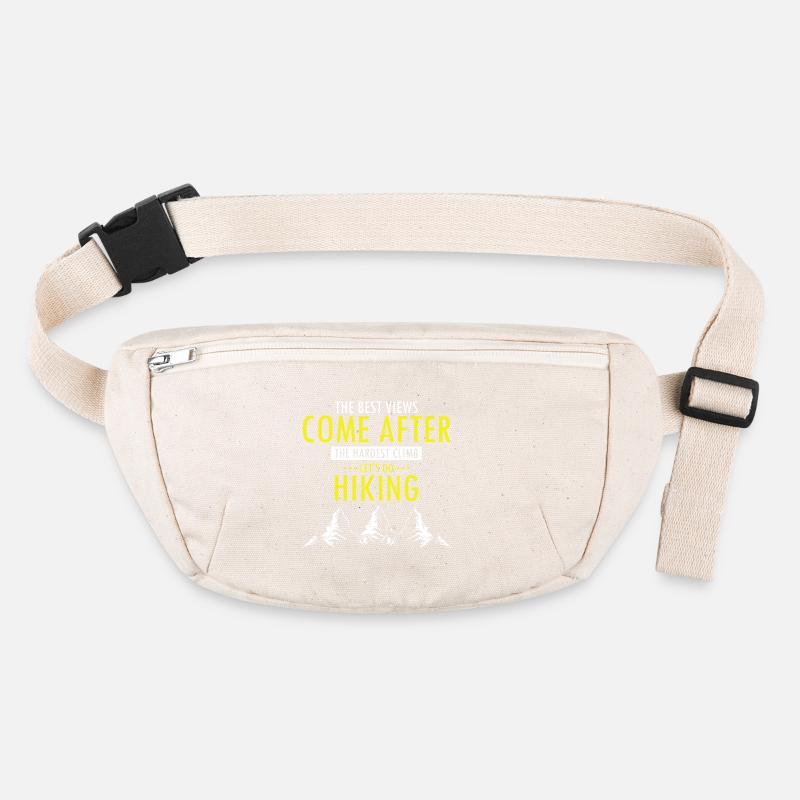 Meilleures vues après la randonnée la plus difficile Citation de motivation Sac banane recyclé Stanley/Stella